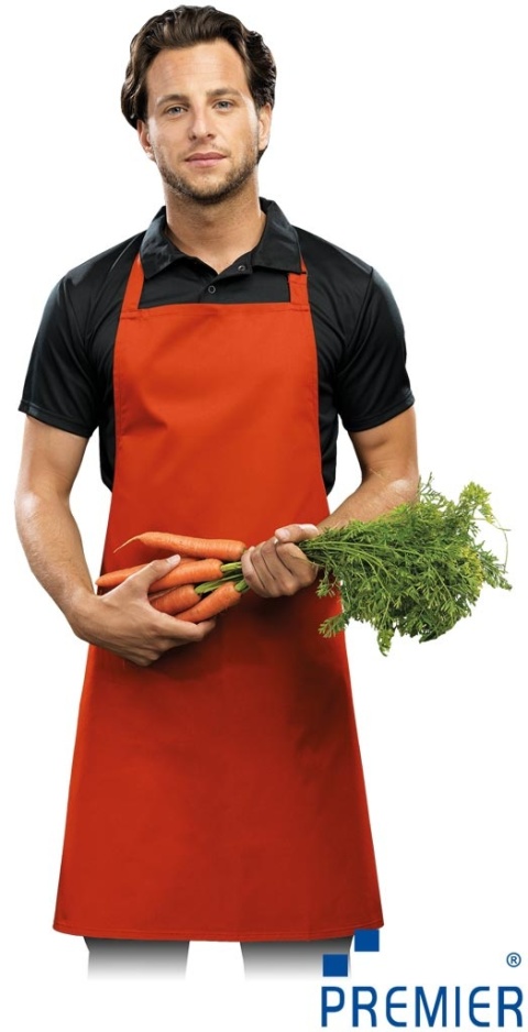 FARTUCH Z REGULACJĄ ZA POMOCĄ KLAMRY POMARAŃCZOWY