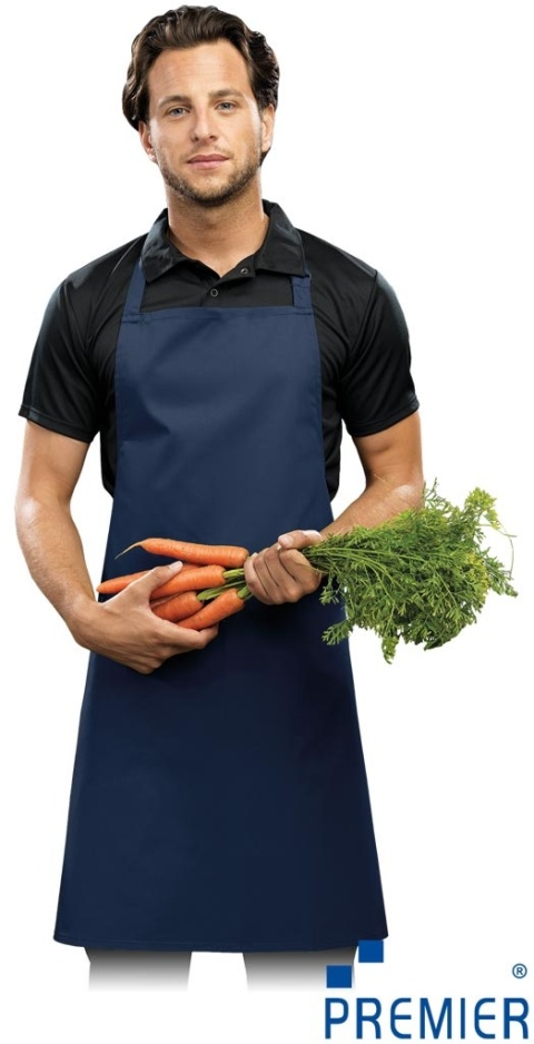 FARTUCH Z REGULACJĄ ZA POMOCĄ KLAMRY GRANATOWY