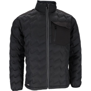 KURTKA PIKOWANA OCIEPLANA DISON MEMBRANA, ODBLASKI, CZARNA