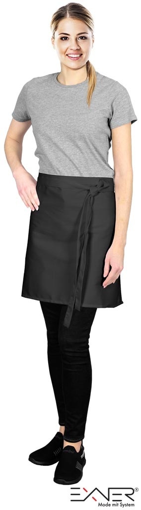 FARTUCH ZAPASKA ZAP CZARNA DWIE DŁUGOŚCI