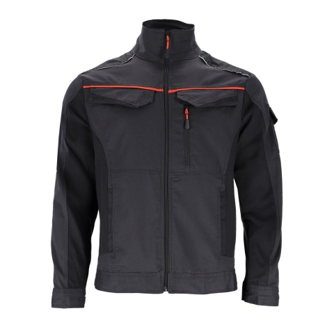 BLUZA OCHRONNA FORELASTIC ODBLASKOWE ELEMENTY SZARO-POMARAŃCZOWA