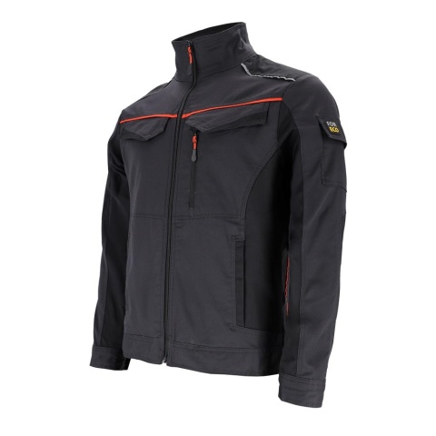 BLUZA OCHRONNA FORELASTIC ODBLASKOWE ELEMENTY SZARO-POMARAŃCZOWA