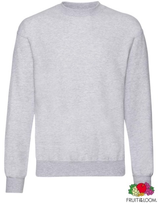 BLUZA SET-IN SWEAT CLASSIC JASNOSZARA