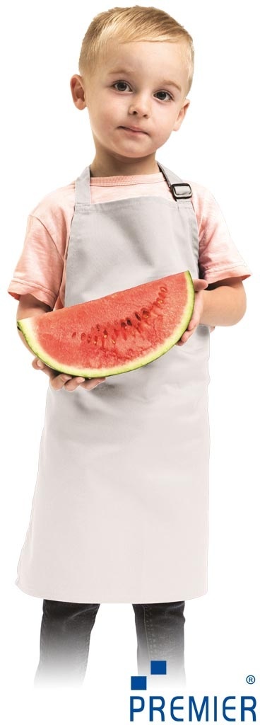 FARTUCH DLA DZIECI REGULACJA ZA POMOCĄ KLAMRY BIAŁY