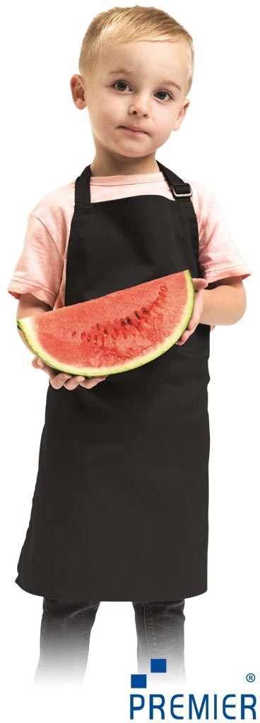 FARTUCH DLA DZIECI REGULACJA ZA POMOCĄ KLAMRY CZARNY