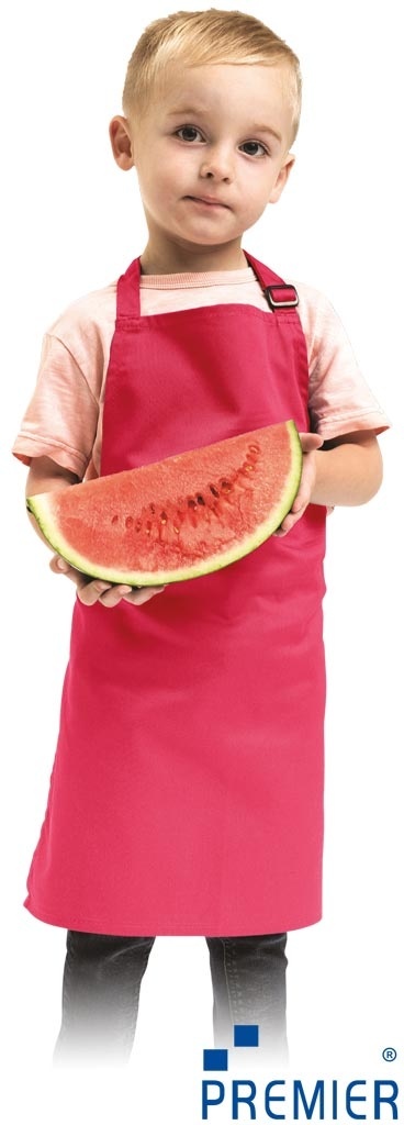 FARTUCH DLA DZIECI REGULACJA ZA POMOCĄ KLAMRY RÓŻOWY