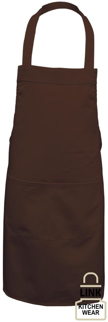 FARTUCH 2K KIESZEŃ Z PRZODU BRĄZOWY