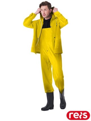 KURTKA OCHRONNA PRZECIWDESZCZOWA - 3XL - ŻÓŁTY