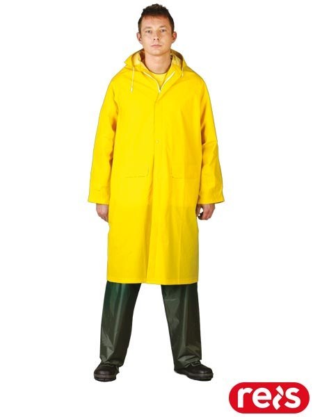 PŁASZCZ OCHRONNY PRZECIWDESZCZOWY - 3XL - ŻÓŁTY