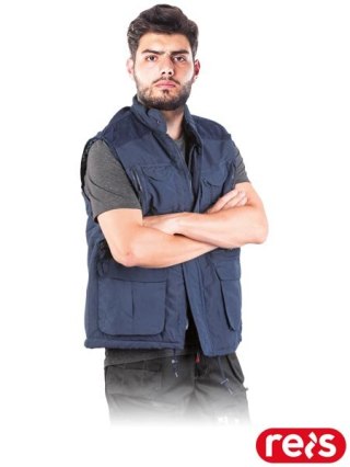 BEZRĘKAWNIK OCHRONNY OCIEPLANY - 2XL - GRANATOWY
