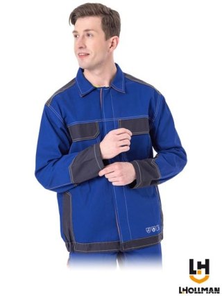BLUZA OCHRONNA DLA SPAWACZY - M - NIEBIESKO-GRANATOWO-POMARAŃCZOWY