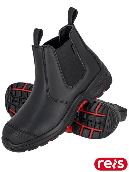 BUTY BEZPIECZNE - 39 - CZARNO-CZERWONY