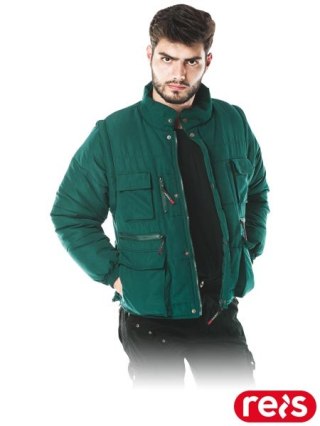 KURTKA OCHRONNA OCIEPLANA - 2XL - ZIELONY
