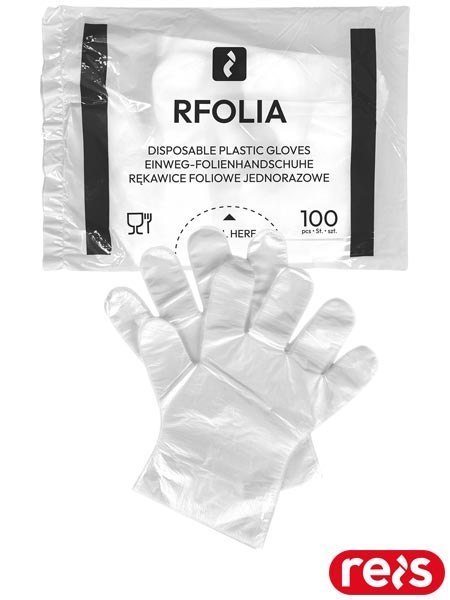 RĘKAWICE FOLIOWE - L - TRANSPARENTNY