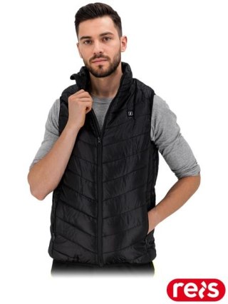BEZRĘKAWNIK OCHRONNY OCIEPLANY - 2XL - CZARNY