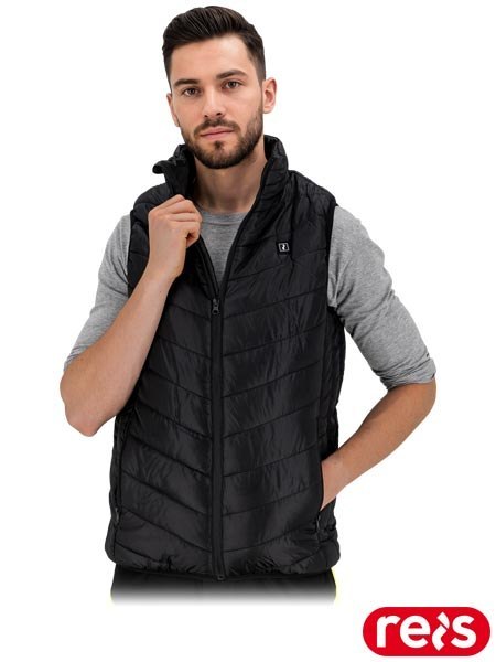 BEZRĘKAWNIK OCHRONNY OCIEPLANY - 2XL - CZARNY