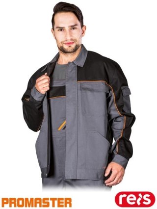BLUZA OCHRONNA - 2XL - STALOWO-CZARNO-POMARAŃCZOWY