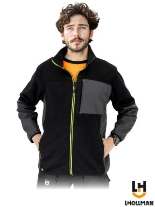 BLUZA OCHRONNA Z POLARU - 2XL - CZARNO-ŻÓŁTY