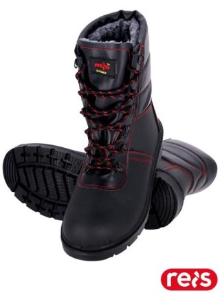 BUTY BEZPIECZNE - 40 - CZARNO-CZERWONY