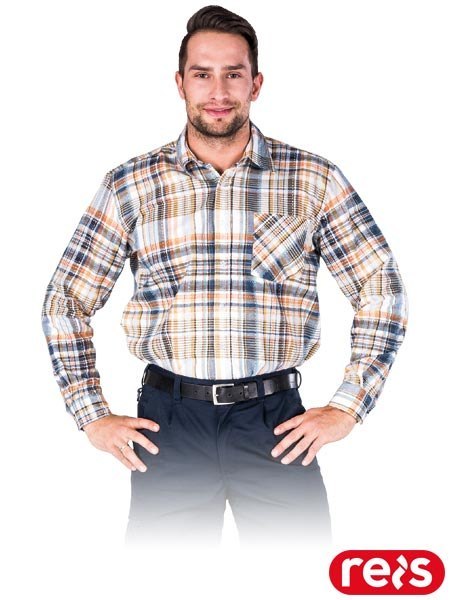 KOSZULA FLANELOWA OCHRONNA KF-GBEP MĘSKA W KRATĘ BAWEŁNIANA MULTICOLOR 3XL