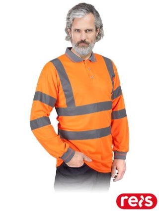 KOSZULKA POLO OCHRONNA - 3XL - POMARAŃCZOWY