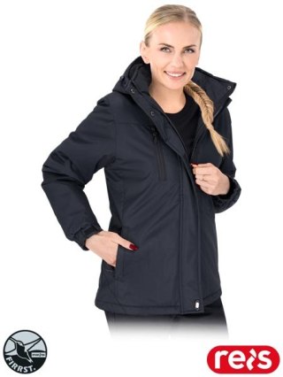 KURTKA OCHRONNA OCIEPLANA - 2XL - CZARNY