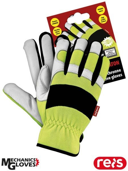 RĘKAWICE OCHRONNE - 2XL - ŻÓŁTO-BIAŁO-CZARNY Meraton Mechanics Gloves