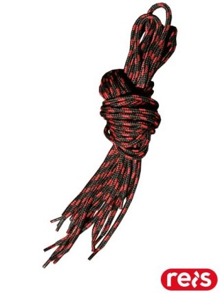 SZNUROWADŁA - 120 cm - CZARNO-CZERWONY