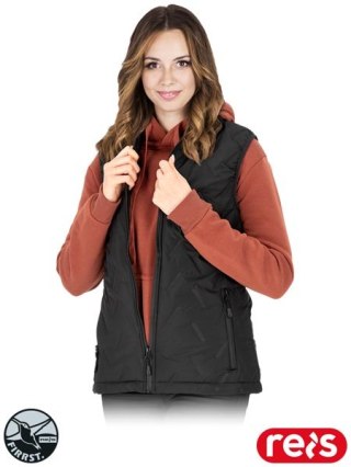 BEZRĘKAWNIK OCHRONNY OCIEPLANY - 3XL - CZARNY
