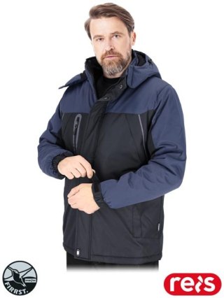 KURTKA OCHRONNA OCIEPLANA - 2XL - CZARNO-GRANATOWY