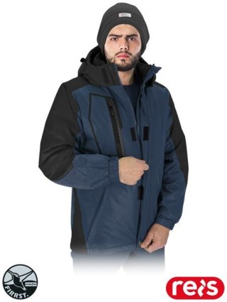 KURTKA OCHRONNA OCIEPLANA - 2XL - GRANATOWO-CZARNY