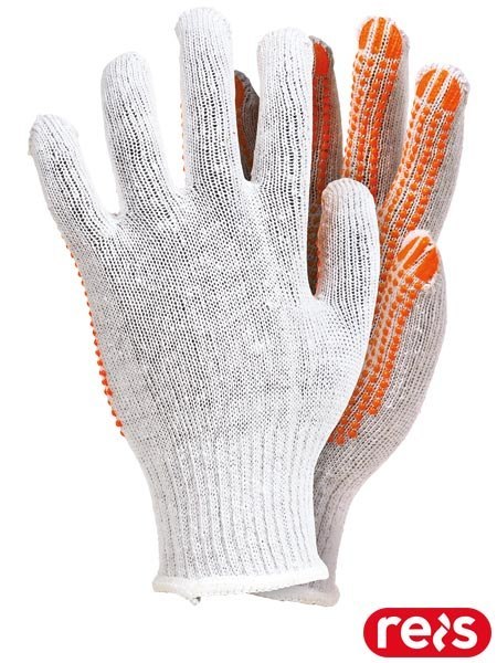 RĘKAWICE OCHRONNE RDZN-FLEXIFLUO NAKROPIENIE FLUO Z PCV 12PAR