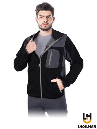 BLUZA OCHRONNA - 2XL - CZARNO-SZARO-SZARY
