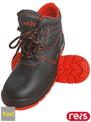BUTY BEZPIECZNE - 39 - CZARNO-CZERWONY