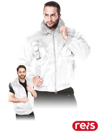 KURTKA OCHRONNA OCIEPLANA - 2XL - BIAŁY