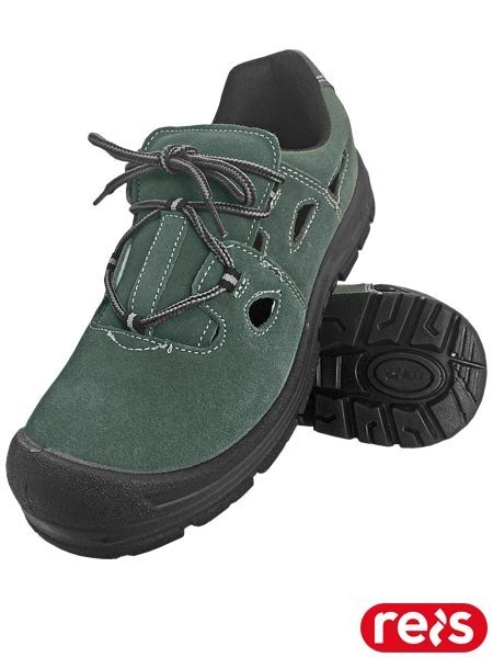 BUTY BEZPIECZNE - 45 - ZIELONO-CZARNY