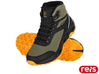 BUTY TYPU TRZEWIK - 45 - ZIELONO-CZARNO-ŻÓŁTY