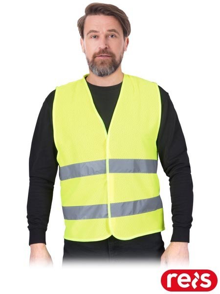 KAMIZELKA OSTRZEGAWCZA - XL - ŻÓŁTY