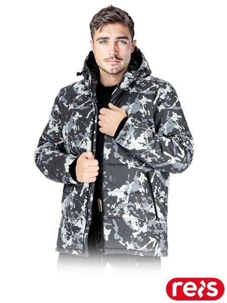 KURTKA OCHRONNA OCIEPLANA - 2XL - MORO-SZARY