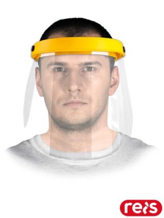 OSŁONA TWARZY - 1-M - ŻÓŁTO-TRANSPARENTNY