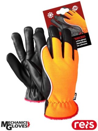 RĘKAWICE OCHRONNE - 10 - POMARAŃCZOWO-CZARNY Winmicros Mechanics Gloves