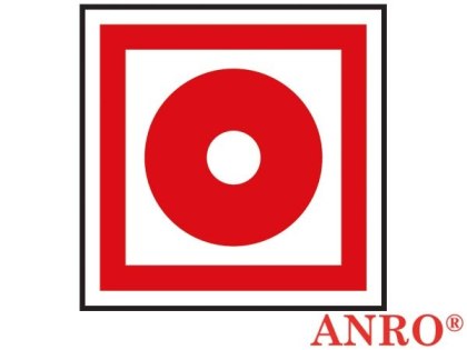 Znak ochrony ppoż. „Uruchamianie ręczne" ZNAK BEZPIECZEŃSTWA - 150x150 mm PŁYTA PCV