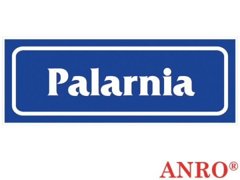 naklejka samoprzylepna „Palarnia" ZNAK BEZPIECZEŃSTWA - 90x240 mm
