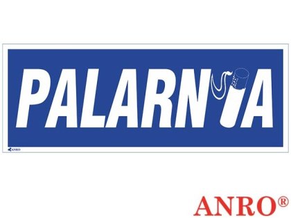 Znak "Palarnia" ZNAK BEZPIECZEŃSTWA - 90x240 mm PŁYTA PCV