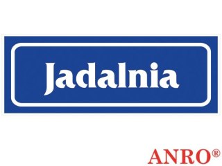 Znak "Jadalnia" ZNAK BEZPIECZEŃSTWA - 90x240 mm PŁYTA PCV