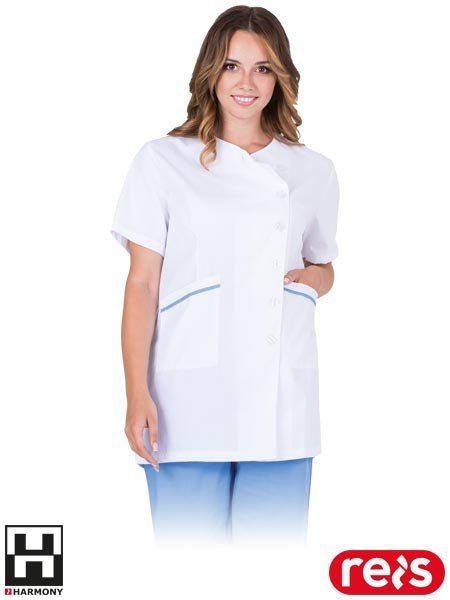 BLUZA OCHRONNA - 2XL - BIAŁO-JASNONIEBIESKI
