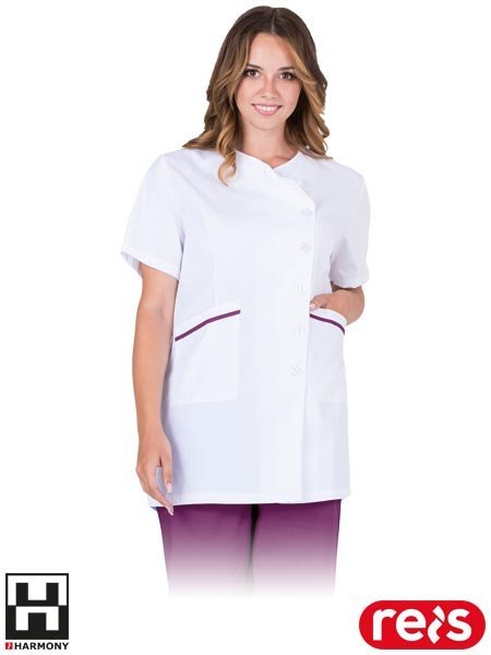 BLUZA OCHRONNA - L - BIAŁO-FIOLETOWY