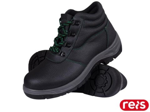BUTY BEZPIECZNE - 37 - CZARNO-SZARO-ZIELONY