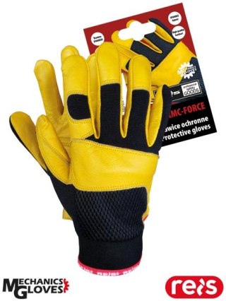 RĘKAWICE OCHRONNE - 8 - CZARNO-ŻÓŁTY Force Mechanics Gloves