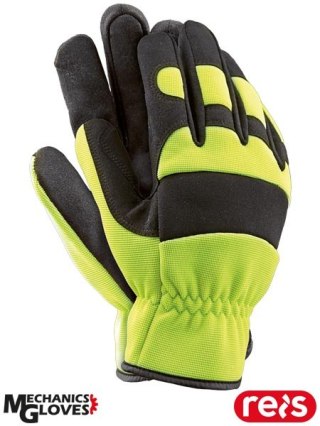RĘKAWICE OCHRONNE - L - ŻÓŁTO-CZARNY Mechanic Mechanics Gloves